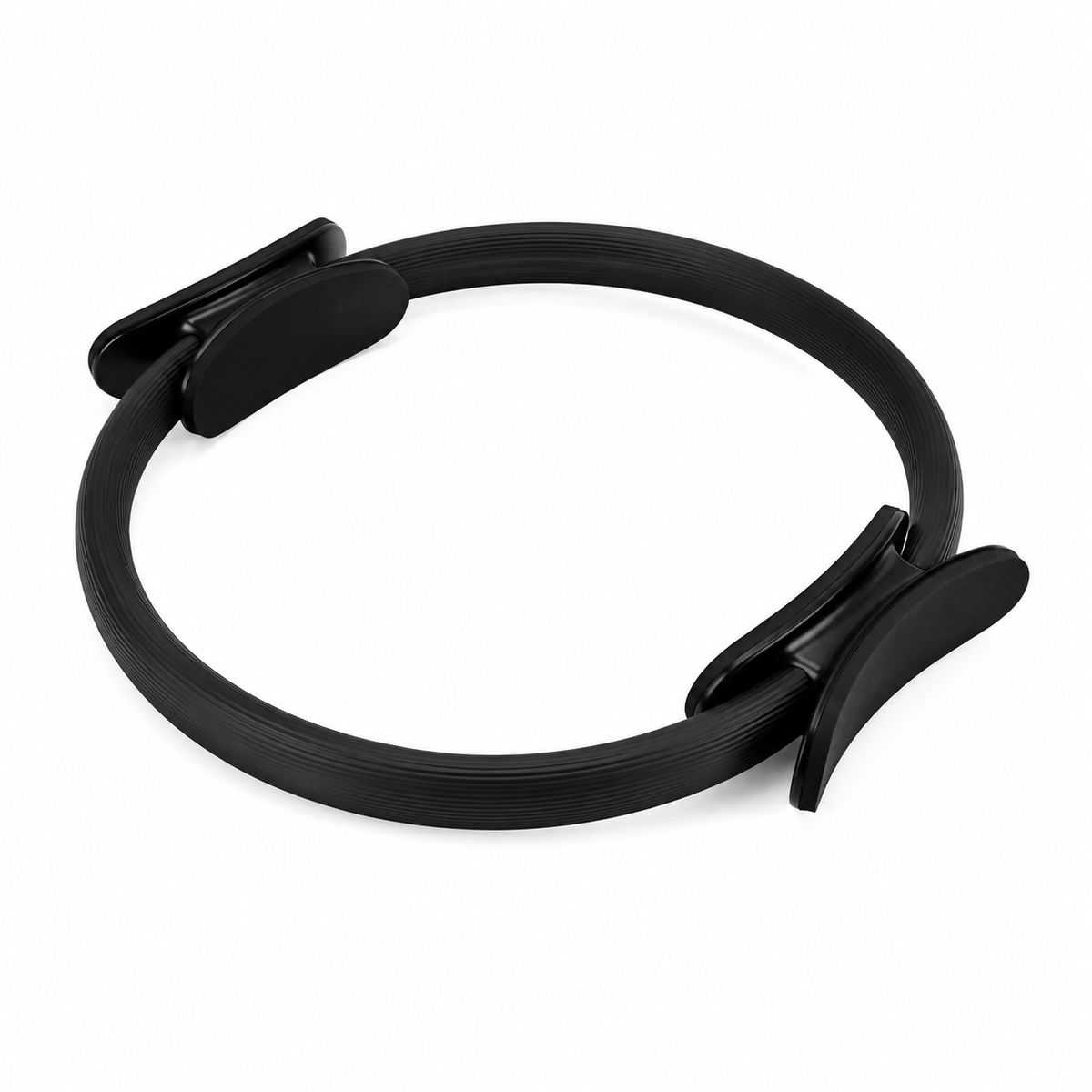 Anneau de Pilates Auréa noir 36 cm sur fond blanc