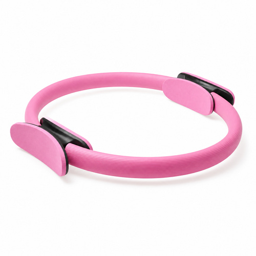 Anneau de Pilates Auréa rose 36 cm sur fond blanc